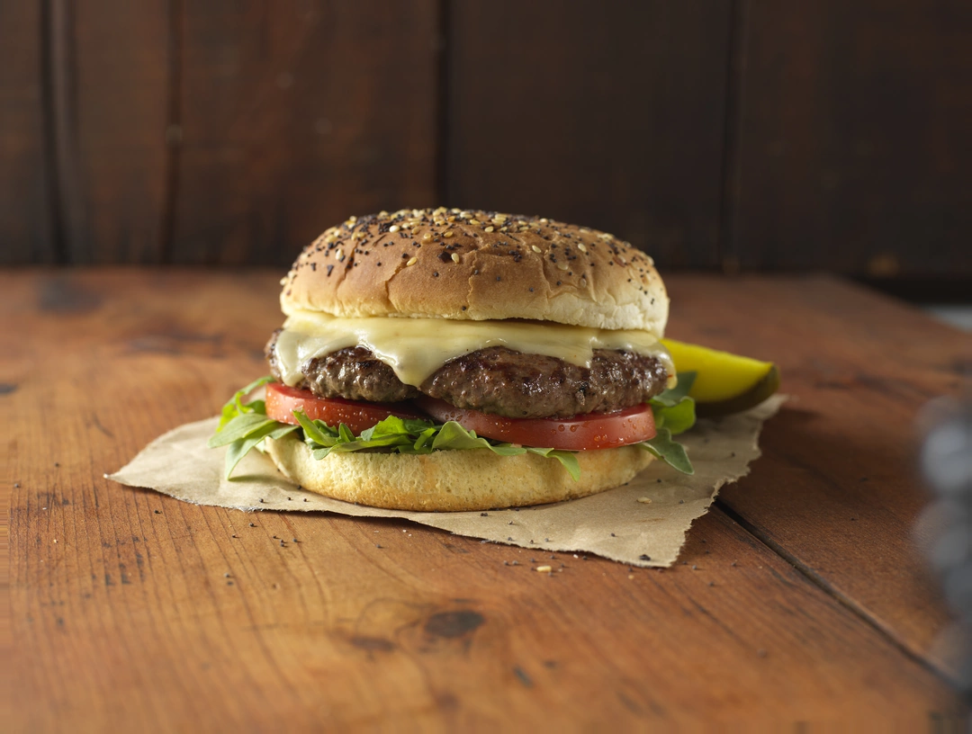 DairyfoodUSA Food Service Example Food Burger cheese melt